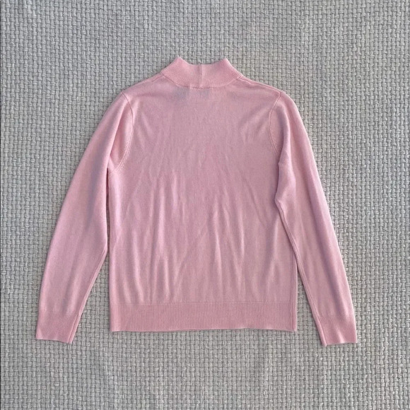 VINTAGE Pink Mockneck “Blair” Sweater Size Large - Picture 4 of 4